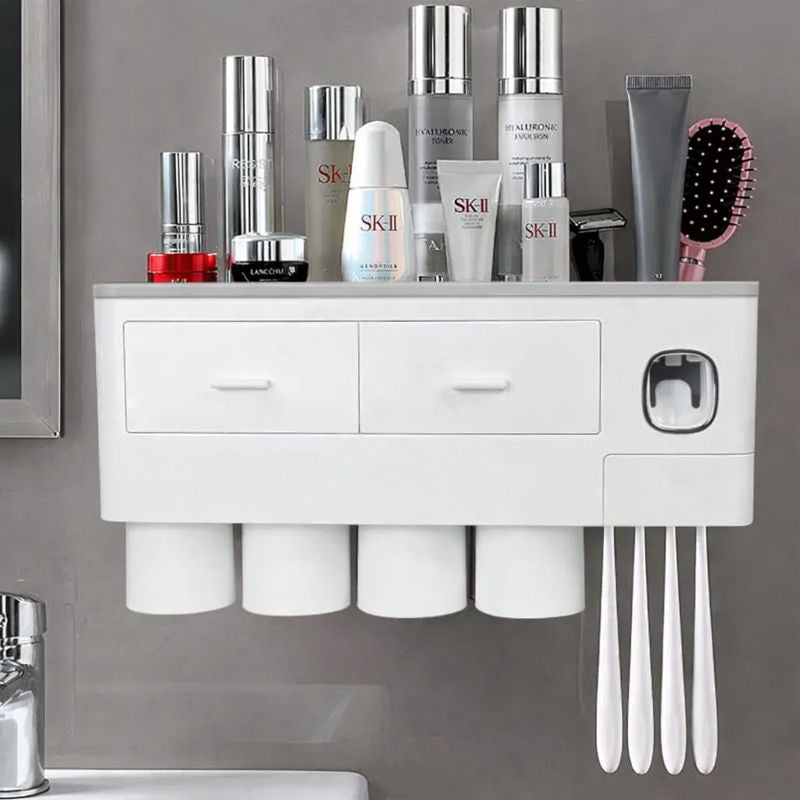 Brushley™ All-In-One Bathroom Organizer Set
