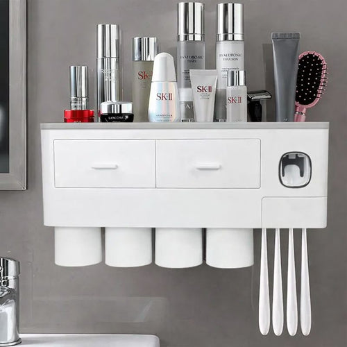Brushley™ All-In-One Bathroom Organizer Set