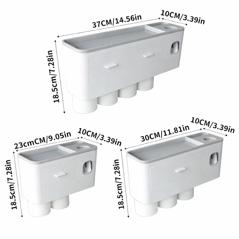 Brushley™ All-In-One Bathroom Organizer Set