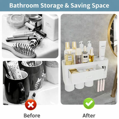 Brushley™ All-In-One Bathroom Organizer Set